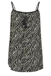 YOURS Plus Size Black Abstract Tassel Cami Vest Top | Yours Clothing 5