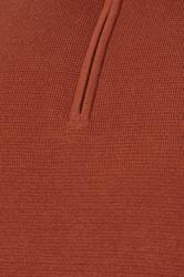 BadRhino Big & Tall Henna Red Milano Quarter Zip Jumper | BadRhino 3