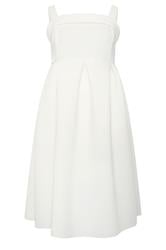 YOURS LONDON Curve White Skater Midi Dress