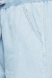 LTS Tall Women's Light Blue Drawstring Wide Leg Jeans | Long Tall Sally 5