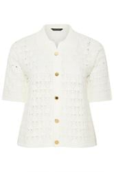 LIMITED COLLECTION Curve White Crochet Shirt