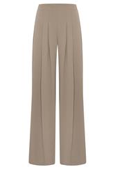 LTS Tall Mocha Brown Pleated Palazzo Wide Leg Trousers