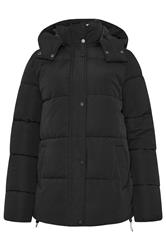 LTS Tall Black Padded Coat | Long Tall Sally 5