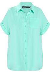 YOURS Plus Size Blue Grown On Sleeve Shirt | Yours Clothing 5