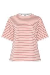 YOURS Plus Size Pink Stripe 2-In-1 Boxy T-Shirt | Yours Clothing 5