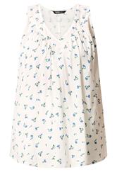 YOURS Curve White Ditsy Floral Vest Top
