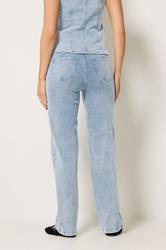 LTS Tall Women's Light Blue Button Detail Straight Leg Jeans | Long Tall Sally 2