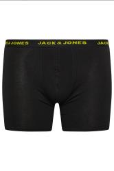 JACK & JONES Big & Tall 5 PACK Black Branded Boxers | BadRhino 5