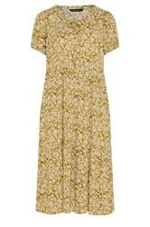 EVANS Curve Green Ditsy Floral Dress