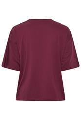 LIMITED COLLECTION Plus Size Dark Red Bow Beaded Top 6