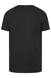 BadRhino Big & Tall Black Skull & Crossbones Graphic T-Shirt 8