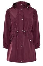 EVANS Curve Berry Red Lightweight Rain Jacket