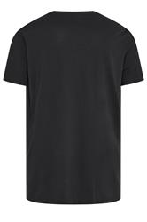 JACK & JONES Big & Tall Black Print Short Sleeve T-Shirt | BadRhino 4