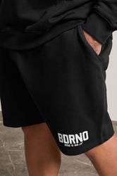 BDRNO Big & Tall Black Logo Jogger Shorts | BadRhino 4