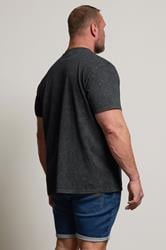 BadRhino Big & Tall Black Acid Wash Printed 'Yellowstone' T-Shirt | BadRhino 3