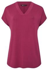 YOURS Curve Pink Grown-On Sleeve T-Shirt