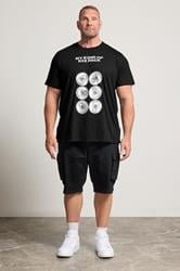 BadRhino Big & Tall Black 'Six Pack' Graphic T-Shirt | BadRhino 1