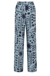 LTS Tall Women's Blue Coastal Print Wide Leg Trousers | Long Tall Sally 6
