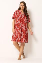 YOURS Plus Size Brown Pineapple Tunic Dress | Yours Clothing 1