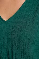 YOURS Plus Size Teal Green Textured Swing Vest Top | Yours Clothing 4