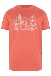 BadRhino Big & Tall Orange Pick Up Truck Graphic T-Shirt | BadRhino 4