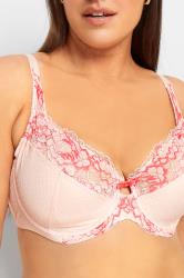 M&Co Light Pink Lace Non-Padded Underwired Bra | M&Co 3