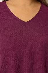 YOURS Plus Size Purple Crinkle V-Neck Cami Vest Top | Yours Clothing 4