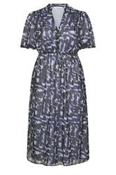 YOURS LONDON Curve Blue Abstract Animal Print Shirt Dress