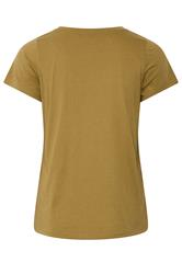 YOURS Plus Size Yellow Crew-Neck T-Shirt | Yours Clothing 2