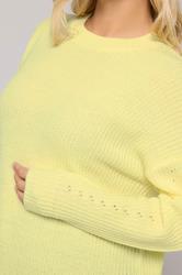 YOURS Plus Size Butter Yellow Drop Shoulder Jumper | Yours Clothing 4