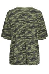 YOURS 2 PACK Plus Size Khaki Green & Black Camo Print T-Shirts | Yours Clothing 10