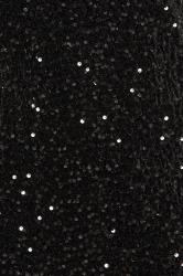 YOURS LONDON Plus Size Black Sequin Embellished Velvet Shift Dress | Yours Clothing 5