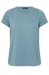 YOURS Curve Light Blue Core Basic T-Shirt