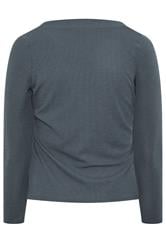 LIMITED COLLECTION Plus Size Grey Ribbed Button Cardigan | Yours Clothing 6