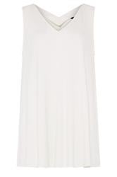 YOURS Curve Ivory White Swing Vest Top