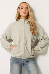 LTS PREMIUM Tall Women's Natural Brown Funnel Neck Jacket | Long Tall Sally 2