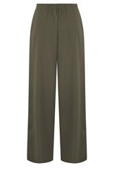 LTS Tall Women's Olive Green Pleated Wide Leg Trousers | Long Tall Sally 6