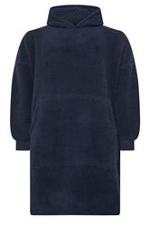 BadRhino Big & Tall Navy Blue Super Soft Blanket Hoodie | BadRhino 6