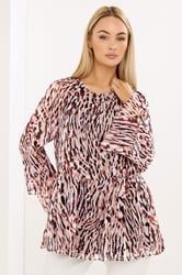 STAR Orange Abstract Frill Sleeve Blouse | StarByJM 3