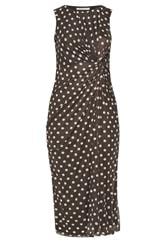 YOURS LONDON Curve Chocolate Brown Polka Dot Dress