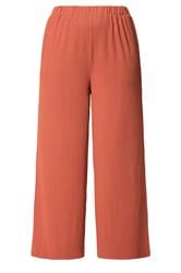 YOURS Curve Orange Textured Wide Leg Trousers