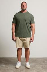BadRhino Big & Tall 3 PACK Khaki & Navy Acid Wash T-Shirts | BadRhino 4