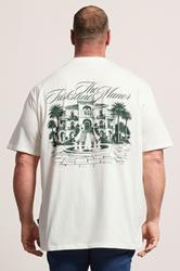 BadRhino Big & Tall White Extra Long 'The Tuskstone Manor' Graphic T-Shirt | BadRhino 2