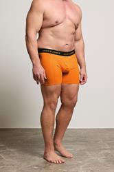 JACK & JONES Big & Tall 5 Pack Orange & Black Boxers | BadRhino 3