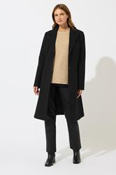 M&Co Black Single Breasted Tailored Coat | M&Co 1