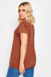 YOURS 3 PACK Plus Size Orange & Pink Core T-Shirts | Yours Clothing 6