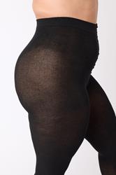 YOURS Plus Size Black Bamboo Tights | Yours Clothing 2