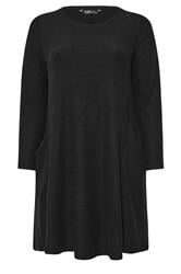 YOURS Plus Size Black Soft Touch Pocket Dress | Yours Clothing 5
