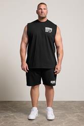 BDRNO Big & Tall Black Printed Vest | BadRhino 1