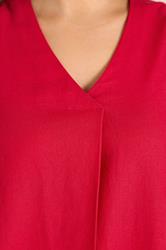 EVANS Plus Size Set Red Linen Vest & Trouser | Evans 7